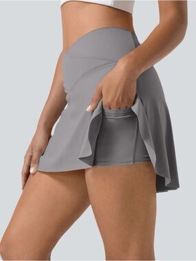 Halara Everyday SoftlyZero Airy Crossover Cool Touch Mini Tennis Skirt medium